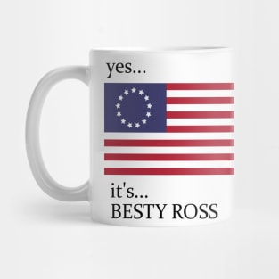 betsy ross FLAG USA american flag 1976 80s T-Shirt Mug